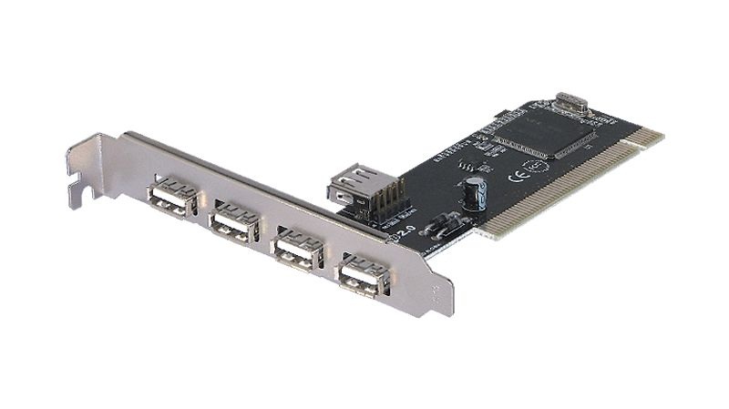 Placa PCI USB 2.0 4+1 portas 1